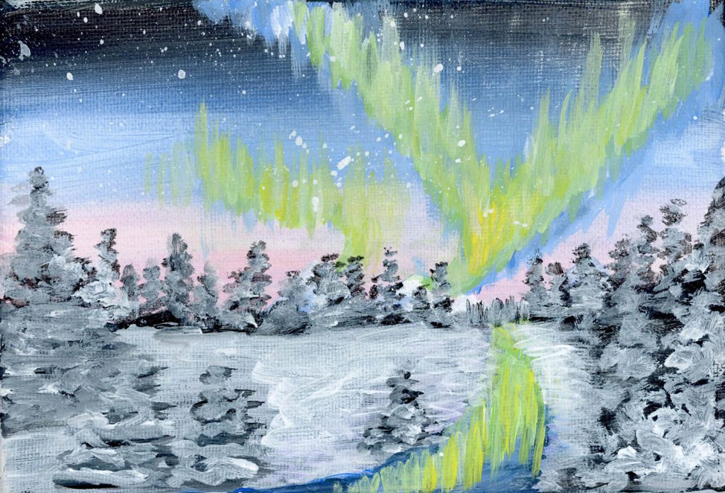 Amelie Chabot painting